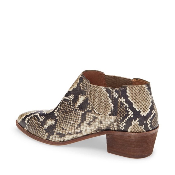 NEW Madewell Sonia Chelsea Snakeskin Print Boot - Picture 3 of 16